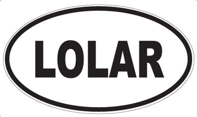 LOLAR - Oval Sticker