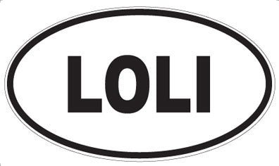 LOLI - Oval Sticker