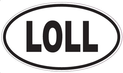 LOLL - Oval Sticker