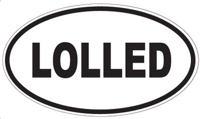 LOLLED - Oval Sticker