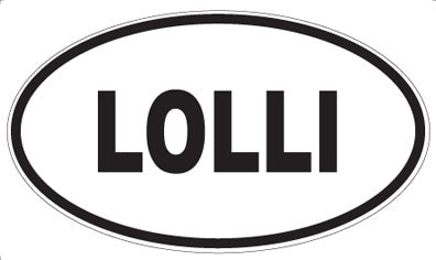 LOLLI - Oval Sticker