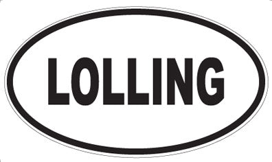 LOLLING - Oval Sticker