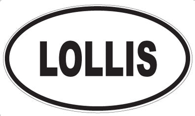 LOLLIS - Oval Sticker