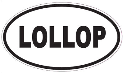 LOLLOP - Oval Sticker
