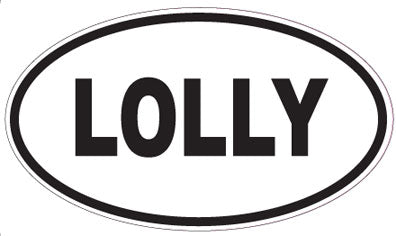 LOLLY - Oval Sticker