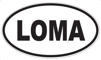 LOMA - Oval Sticker