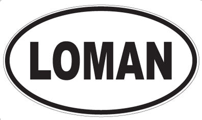 LOMAN - Oval Sticker