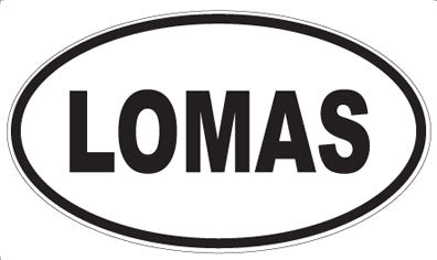 LOMAS - Oval Sticker