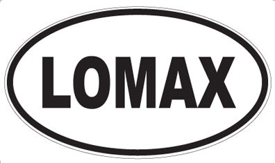 LOMAX - Oval Sticker