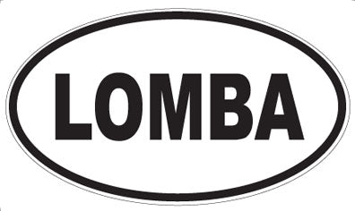 LOMBA - Oval Sticker