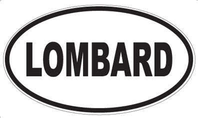 LOMBARD - Oval Sticker