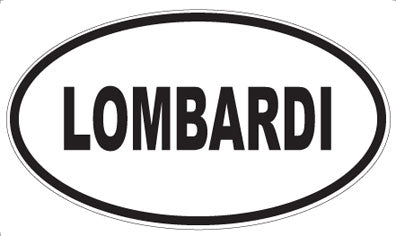LOMBARDI - Oval Sticker