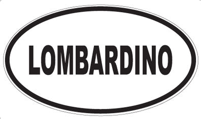 LOMBARDINO - Oval Sticker