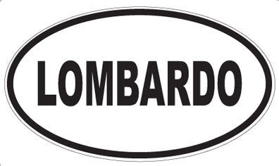 LOMBARDO - Oval Sticker