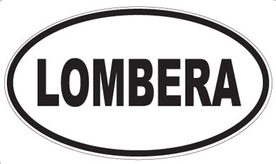 LOMBERA - Oval Sticker