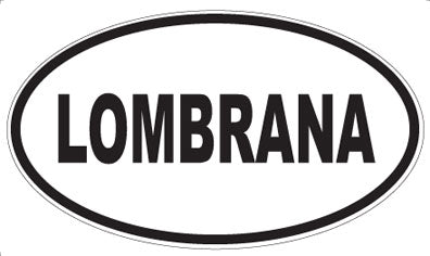 LOMBRANA - Oval Sticker