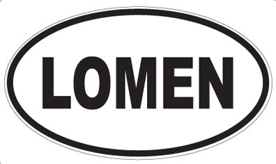 LOMEN - Oval Sticker