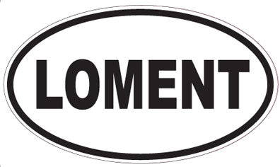 LOMENT - Oval Sticker