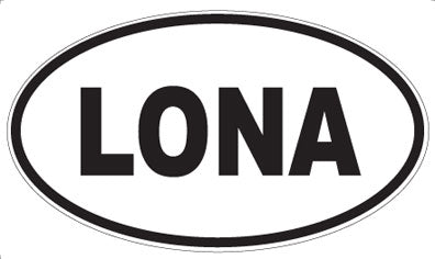 LONA - Oval Sticker
