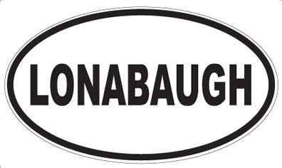 LONABAUGH - Oval Sticker