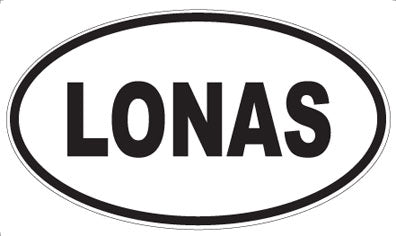 LONAS - Oval Sticker