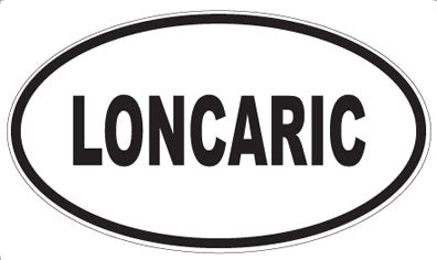 LONCARIC - Oval Sticker