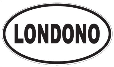 LONDONO - Oval Sticker
