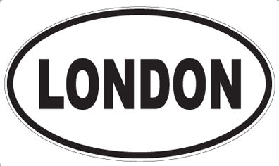 LONDON - Oval Magnet