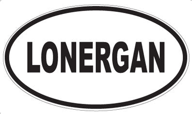 LONERGAN - Oval Sticker