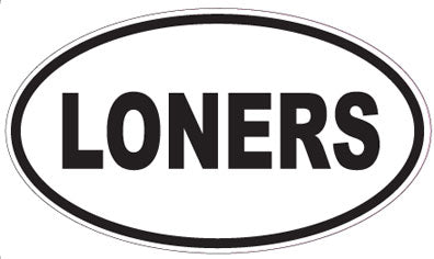 LONERS - Oval Sticker