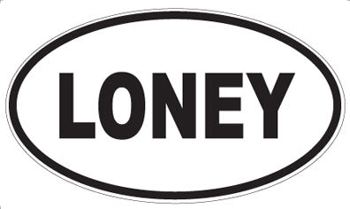 LONEY - Oval Magnet