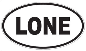 LONE - Oval Magnet