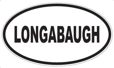 LONGABAUGH - Oval Sticker