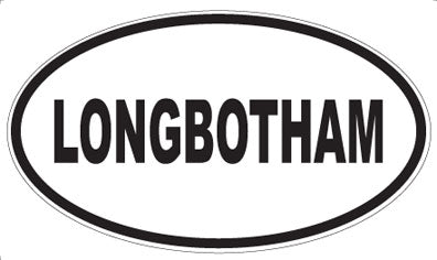 LONGBOTHAM - Oval Sticker