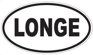 LONGE - Oval Sticker