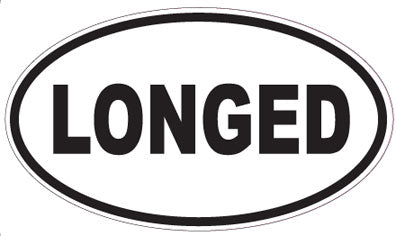 LONGED - Oval Sticker