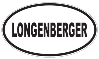 LONGENBERGER - Oval Sticker