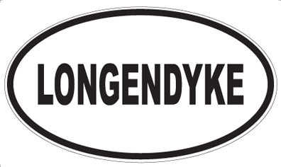 LONGENDYKE - Oval Sticker