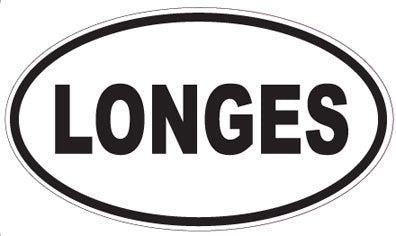 LONGES - Oval Sticker