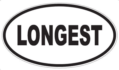 LONGEST - Oval Sticker