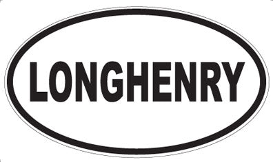 LONGHENRY - Oval Sticker