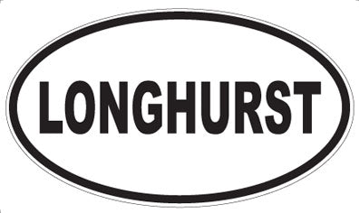 LONGHURST - Oval Sticker