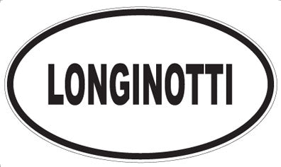 LONGINOTTI - Oval Sticker
