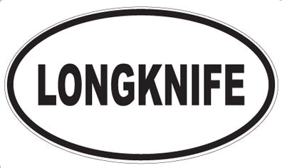 LONGKNIFE - Oval Sticker