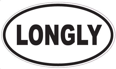 LONGLY - Oval Sticker
