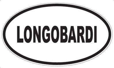 LONGOBARDI - Oval Sticker