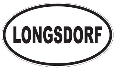 LONGSDORF - Oval Sticker