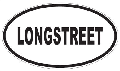 LONGSTREET - Oval Magnet