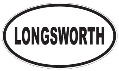 LONGSWORTH - Oval Sticker