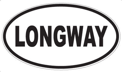 LONGWAY - Oval Magnet